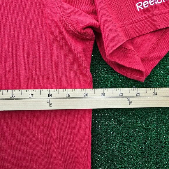 Houston Texans Polo Shirt Mens Small/ Medium Red Reebok NFL Football Embroidered - Picture 5 of 9